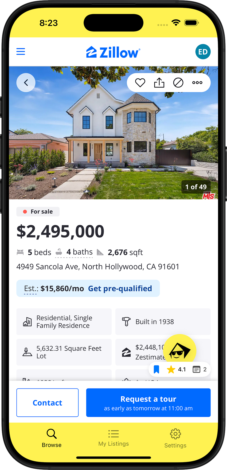 Listing Vibes App