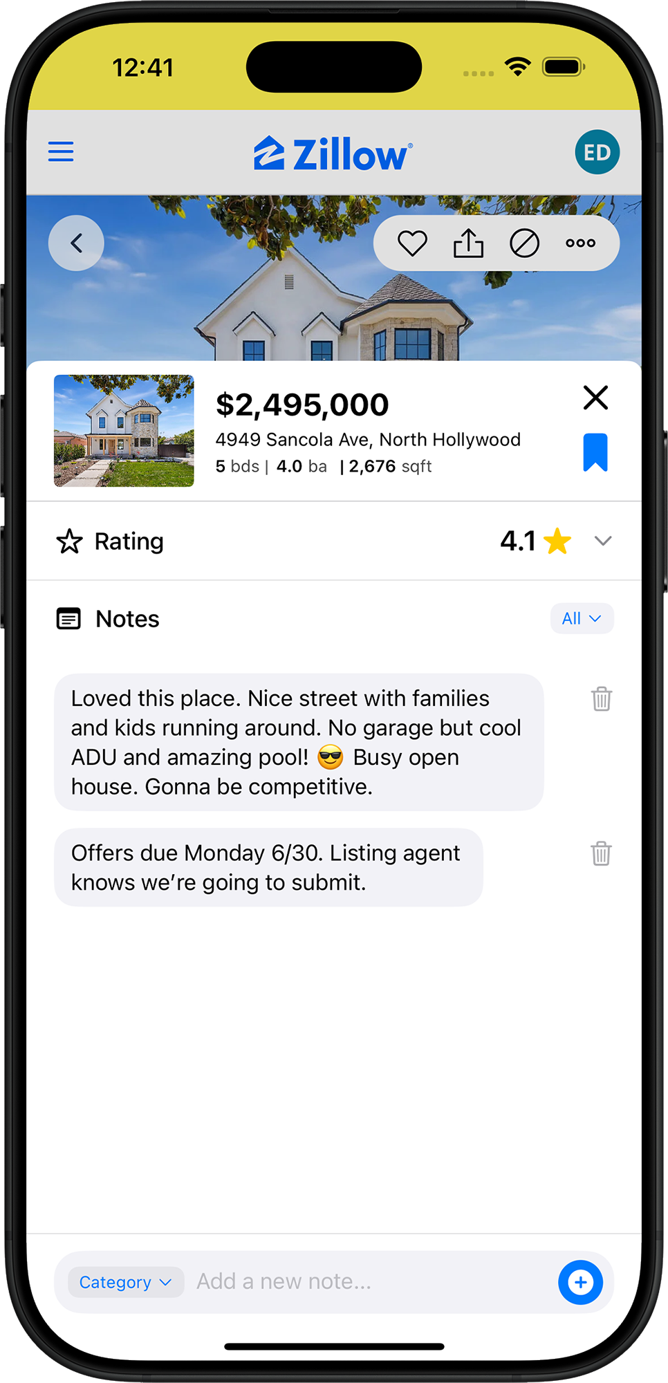 Listing Vibes App