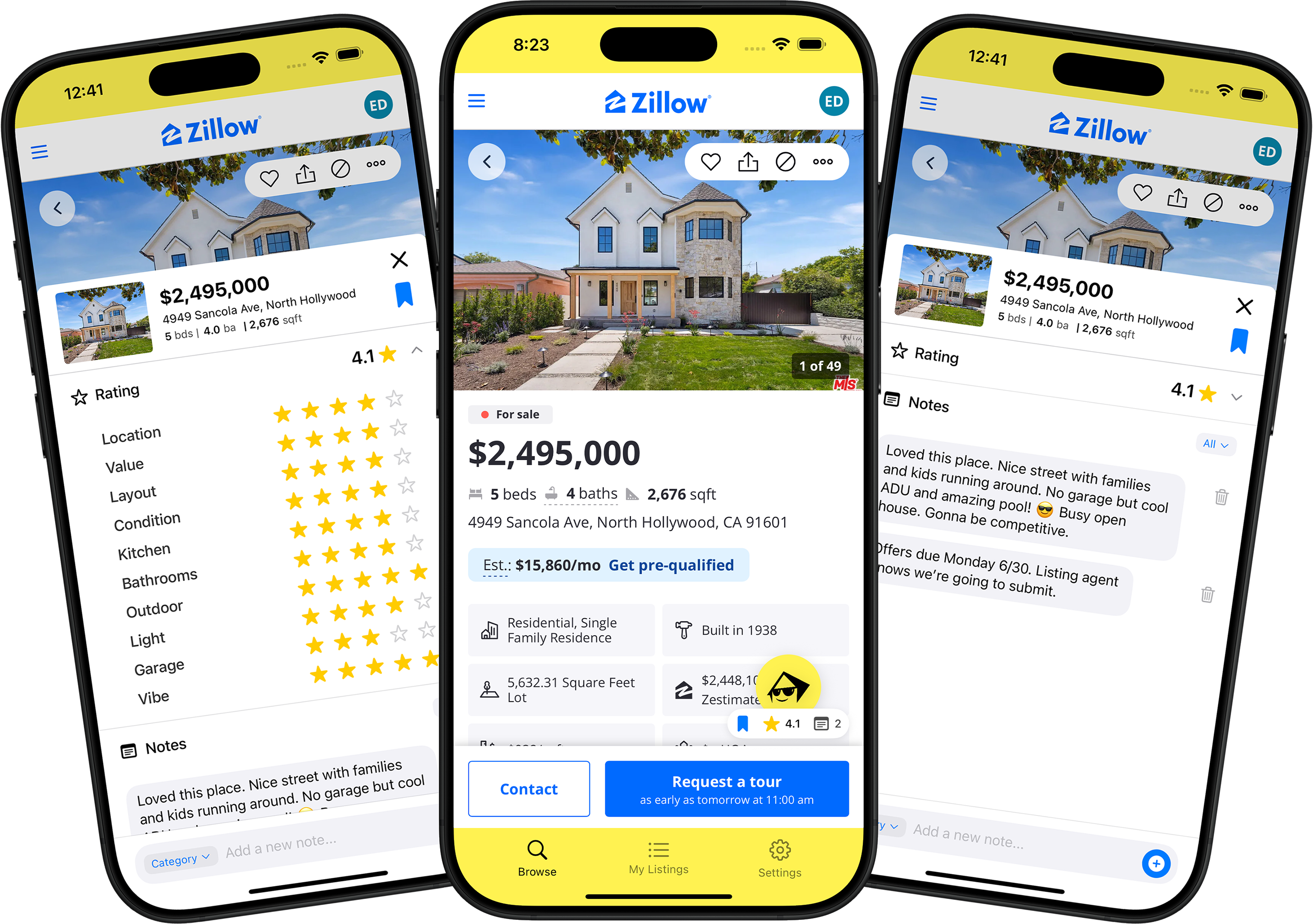 Listing Vibes App