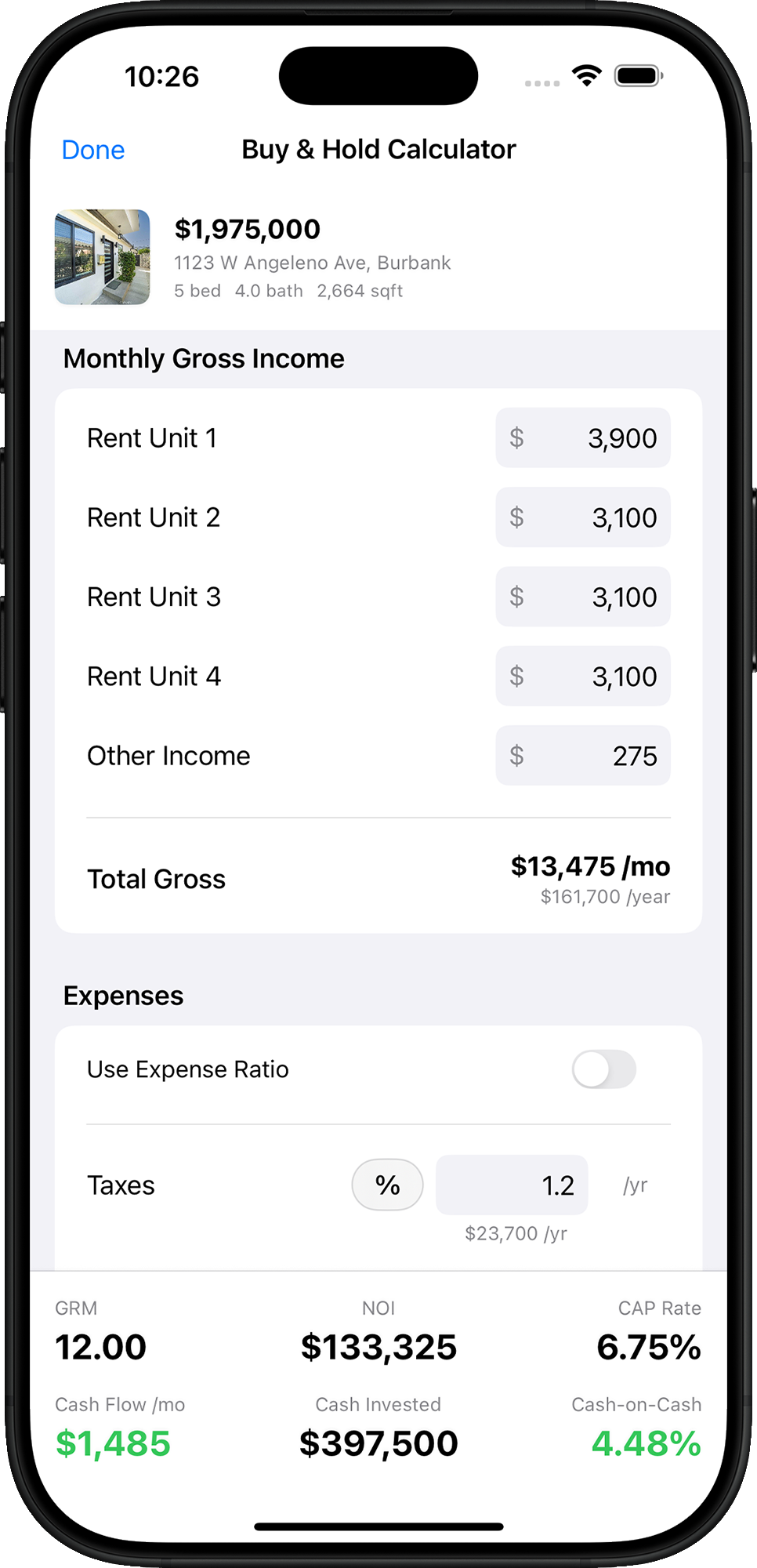 Listing Vibes App